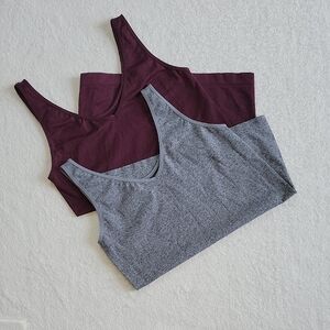 Majora Essentials Wine & Heathered Gray Tank Top Bundle